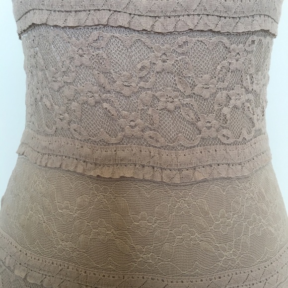 Twenty One Tan Lace Tank Stretch Dress - Picture 4 of 8